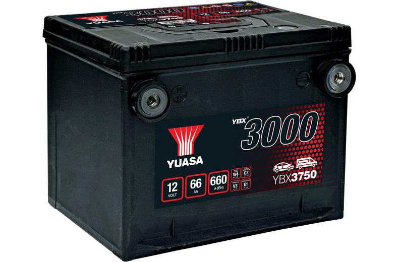 YBX3750 12V 66Ah 660A Yuasa SMF Battery YBX3750 12V 66Ah 660A Yuasa SMF Battery