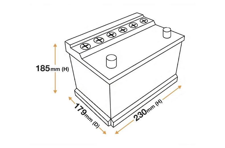 YBX3750 12V 66Ah 660A Yuasa SMF Battery YBX3750 12V 66Ah 660A Yuasa SMF Battery
