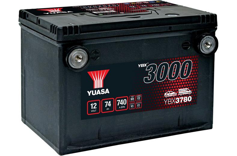 YBX3780 12V 74Ah 740A Yuasa SMF Battery YBX3780 12V 74Ah 740A Yuasa SMF Battery