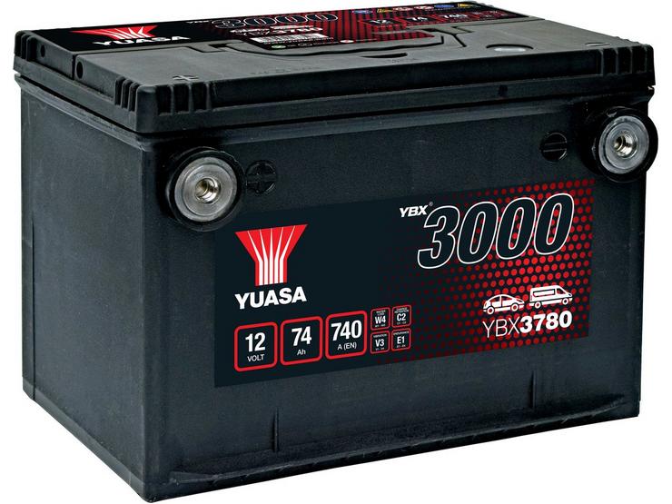 YBX3780 12V 74Ah 740A Yuasa SMF Battery
