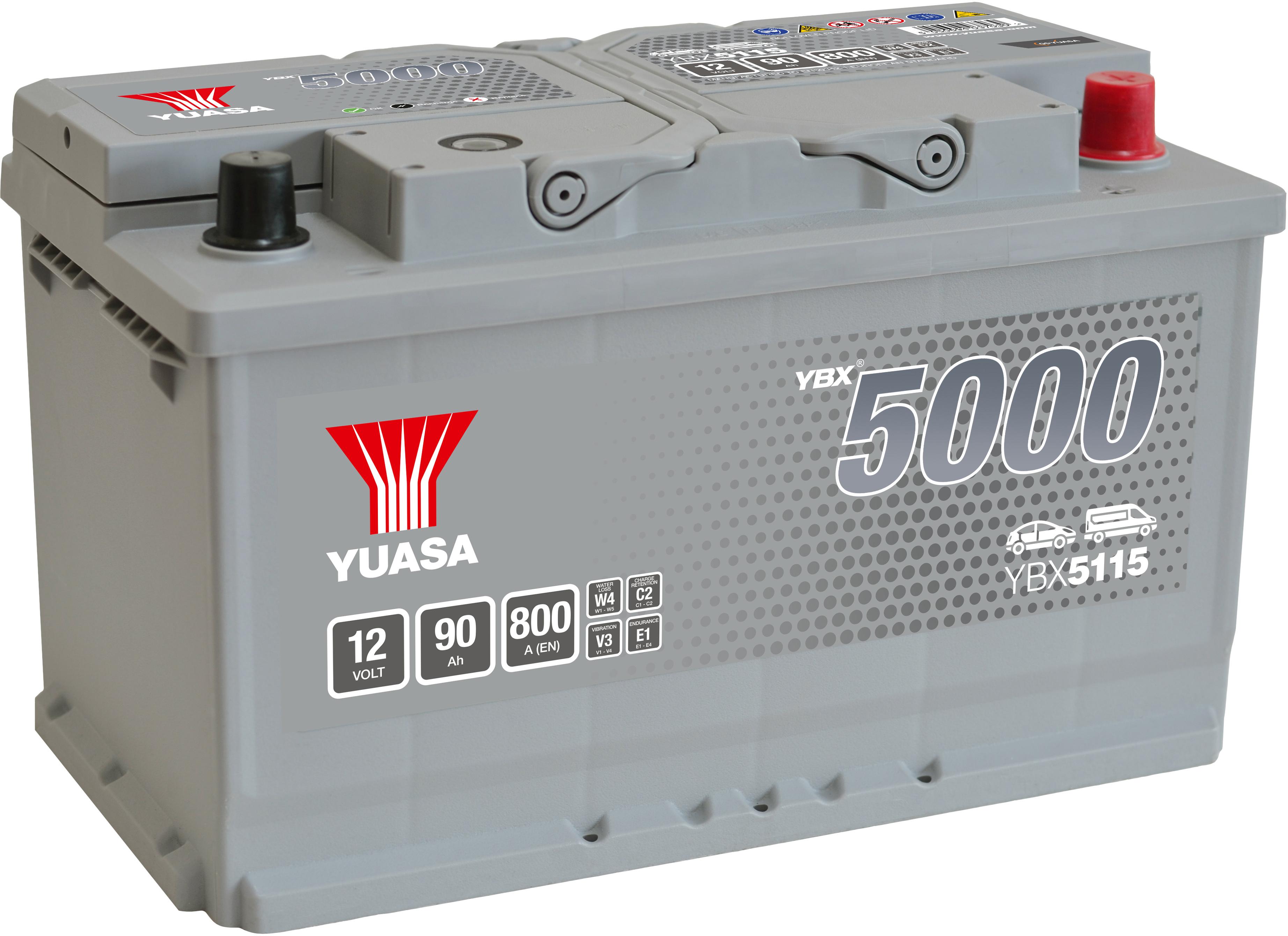 Ybx5115 12V 90Ah 800A Yuasa Silver High Performance Battery