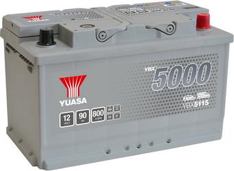 YBX5115 12V 90Ah 800A Yuasa Silver High Performance Battery