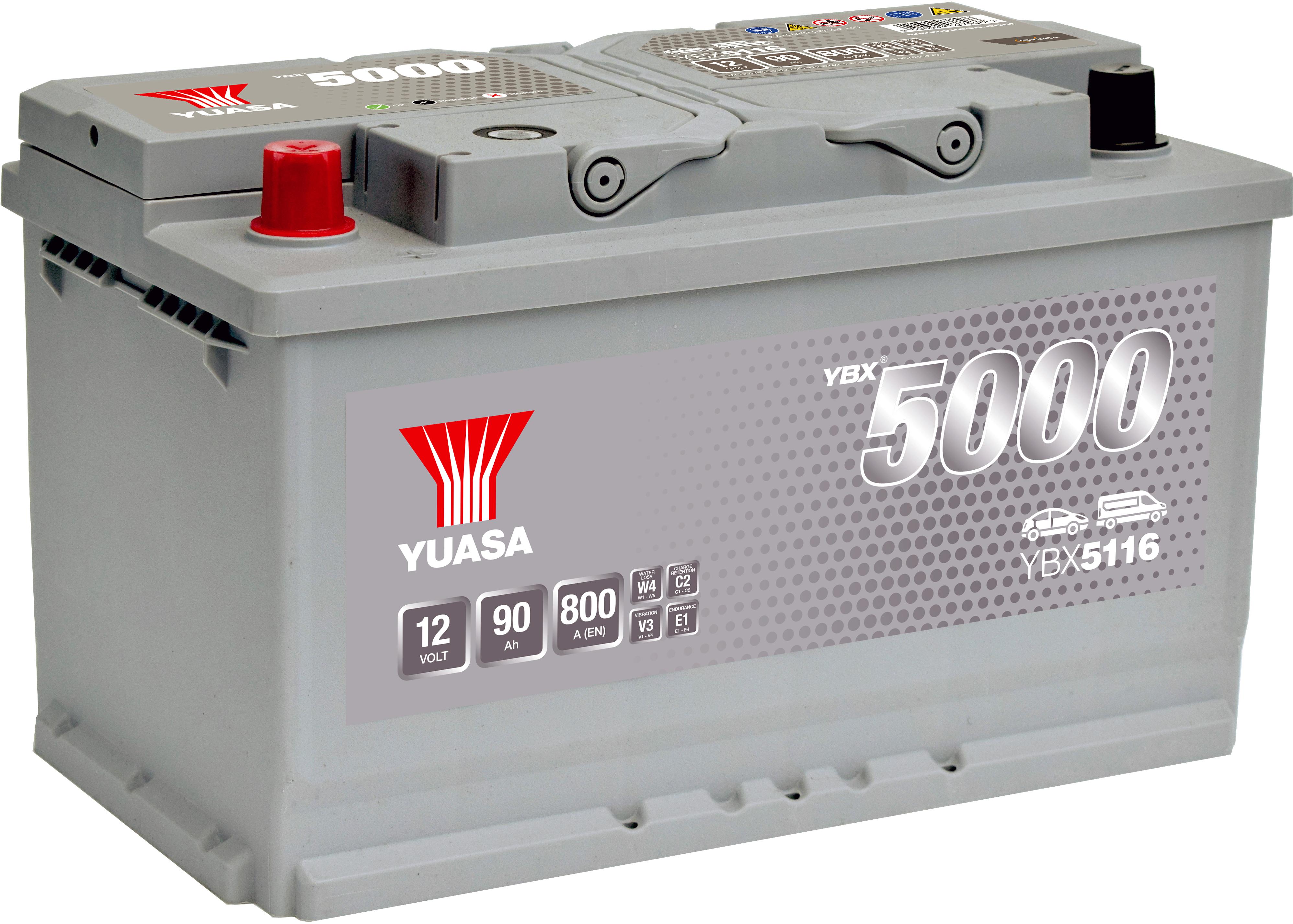 Ybx5116 12V 90Ah 800A Yuasa Silver High Performance Battery