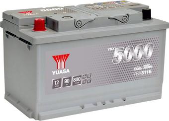 YBX5116 12V 90Ah 800A Yuasa Silver High Performance Battery