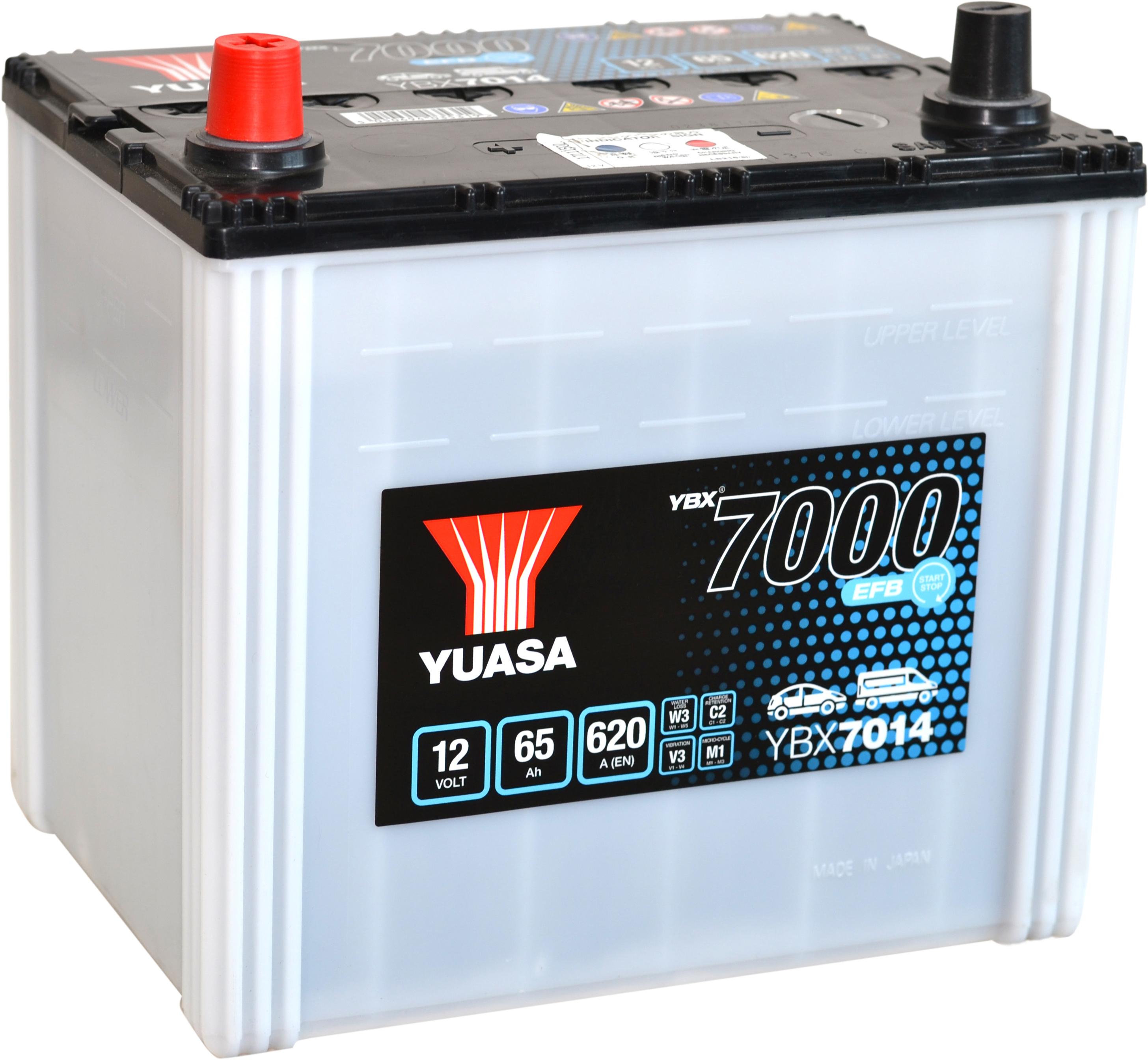 Ybx7014 (Q85R) 12V 65Ah 620A Yuasa Efb Start Stop Battery