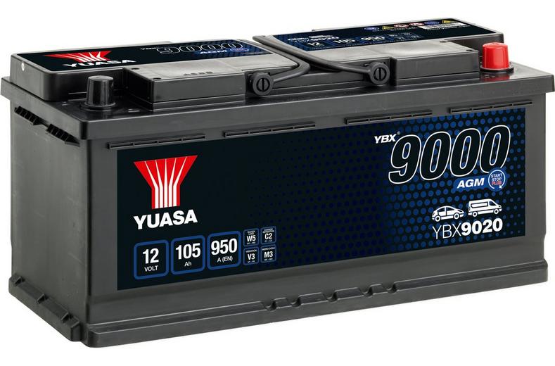 Yuasa 4 Year Guarantee YBX9020 Start/Stop 12V AGM Car Battery Yuasa 4 Year Guarantee YBX9020 Start/Stop 12V AGM Car Battery