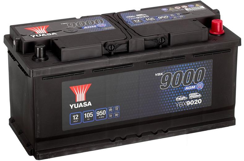 Yuasa 5 Year Guarantee YBX9020 Start/Stop 12V AGM Car Battery Yuasa 5 Year Guarantee YBX9020 Start/Stop 12V AGM Car Battery