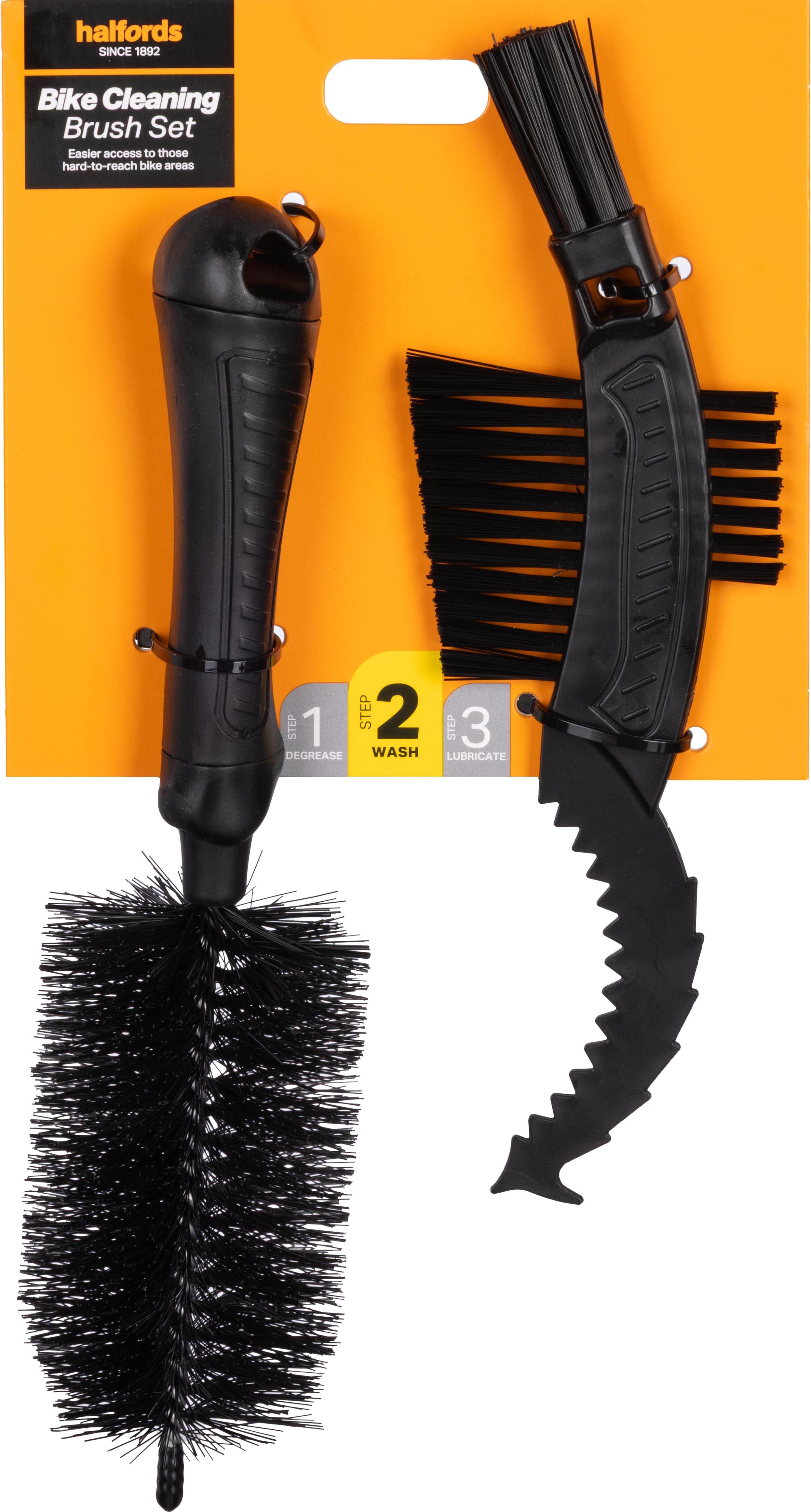 Halfords 2x Bike Cleaning Brush Set