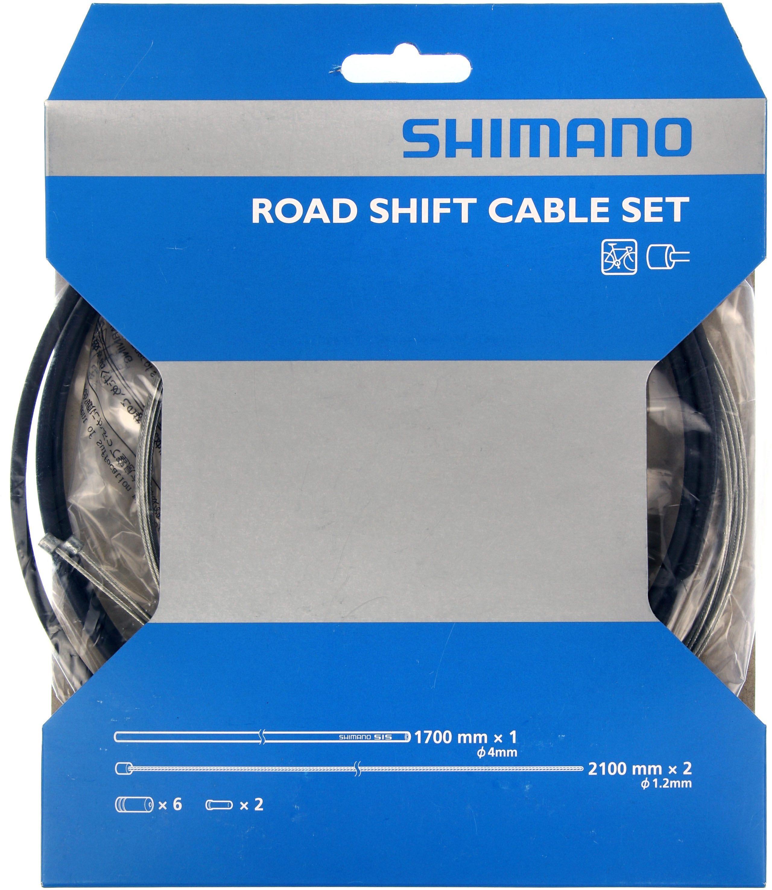 Shimano Road Gear Cable Set, Steel Inner Wires