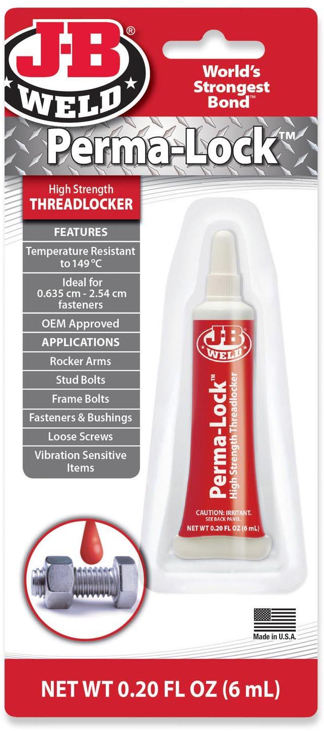 JB WELD 6ML PERMA-LOCK RED THREADLOCKER