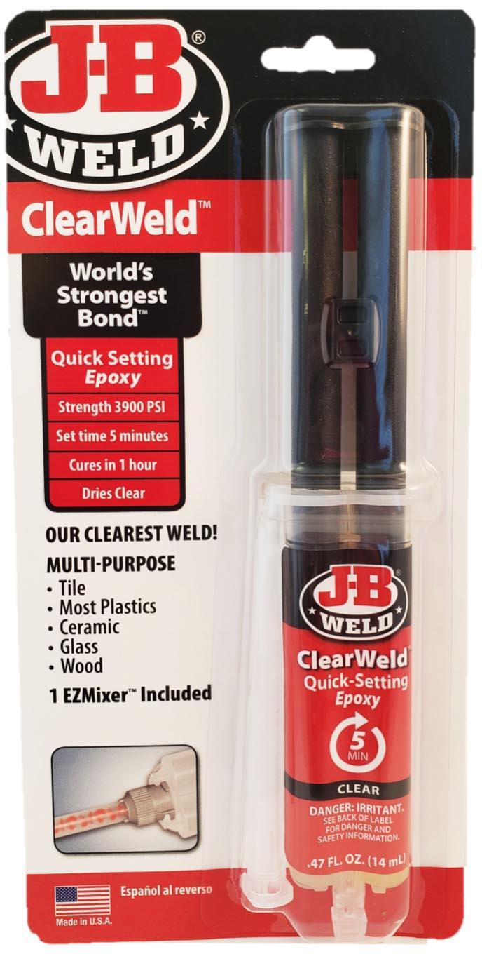 JB WELD 5MIN CLEAR EPOXY EZMIX