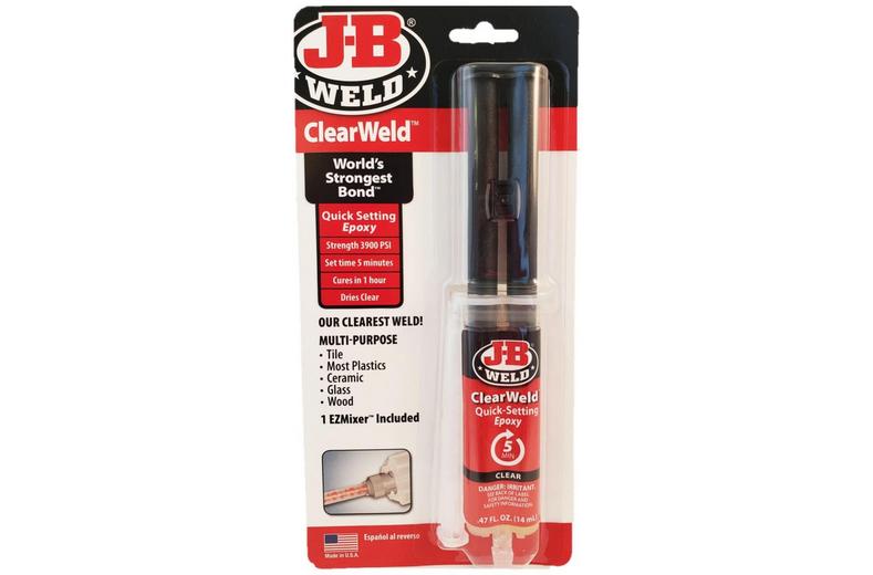 JB WELD 5MIN CLEAR EPOXY EZMIX JB WELD 5MIN CLEAR EPOXY EZMIX