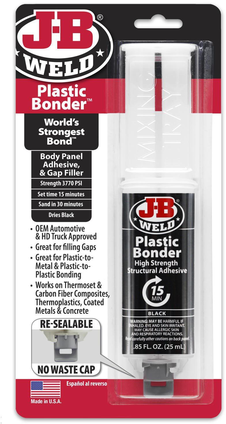 JB WELD PLASTIC BONDER BLACK