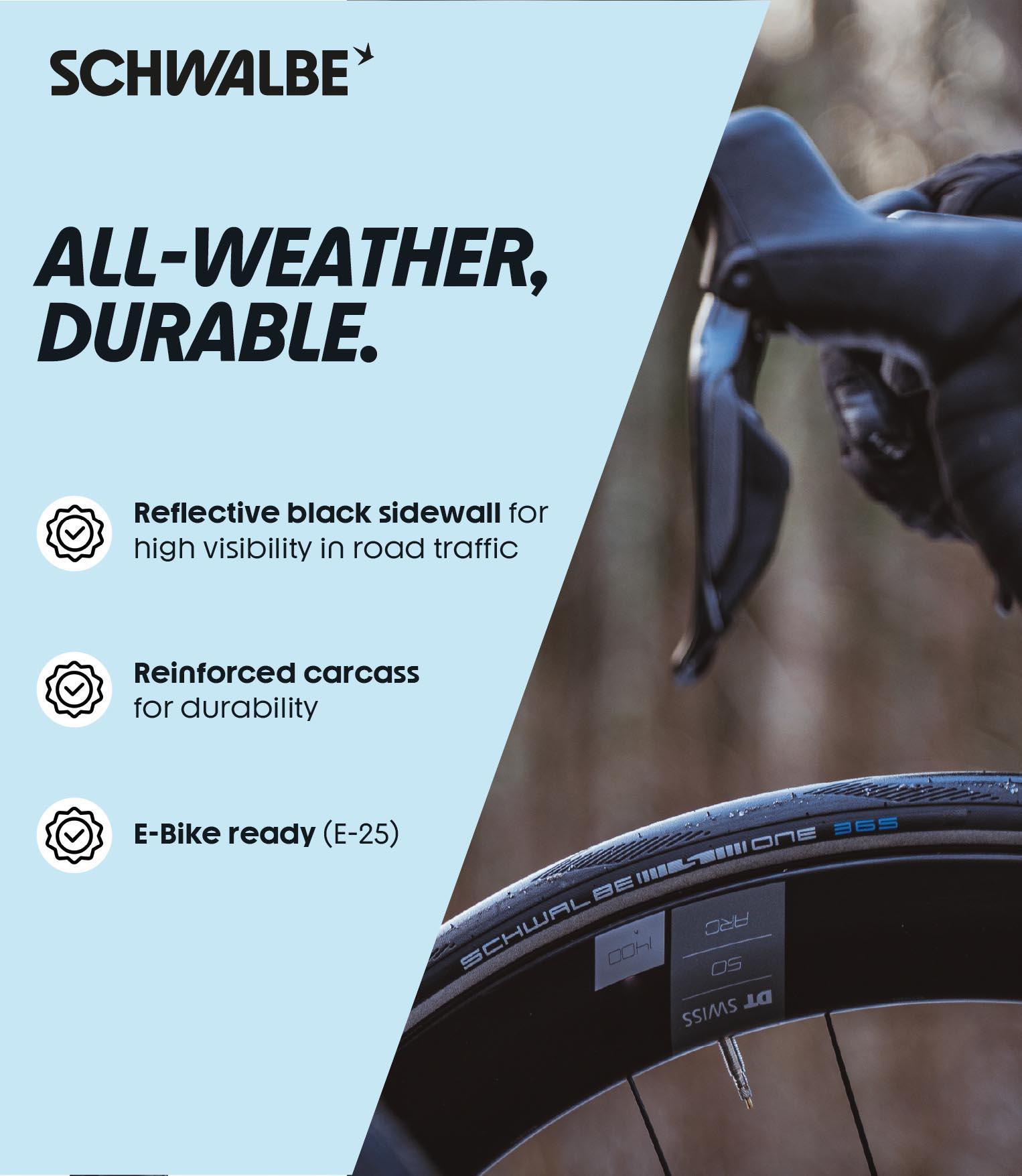Schwalbe One 365 Wired Road Bike Tyre 700x28c