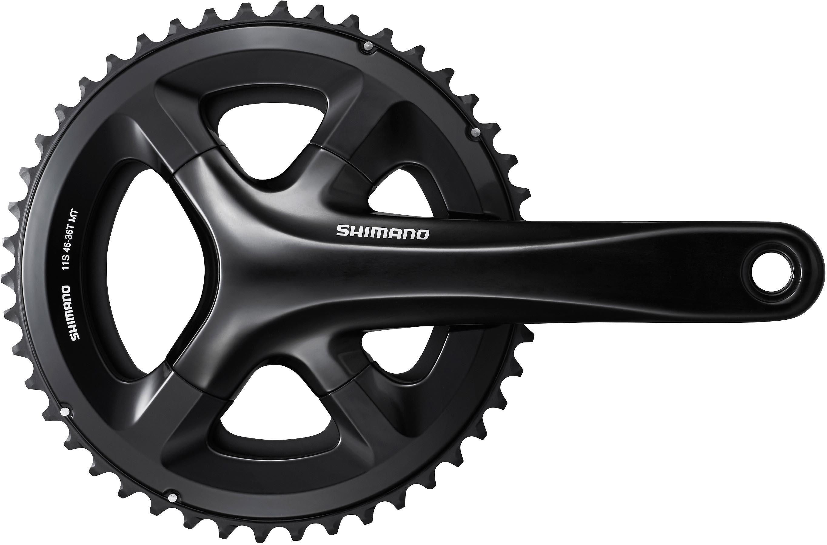 Halfords Shimano FC-RS510 11 Speed Chainset 46/36T 172.5mm | Pricematch, Extra 8% off for BC Members, Free Bike Health Check, Cycle2Work Scheme & 0% APR Finance.