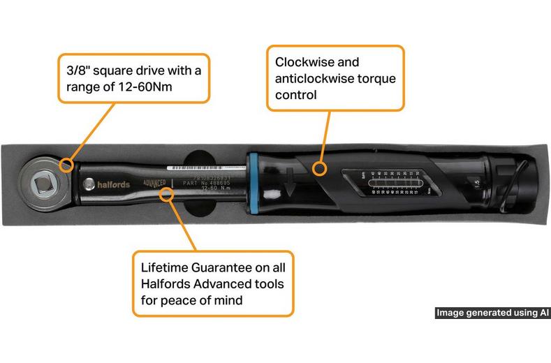 Halfords Advanced Torque Wrench Model 60 Halfords Advanced Torque Wrench Model 60