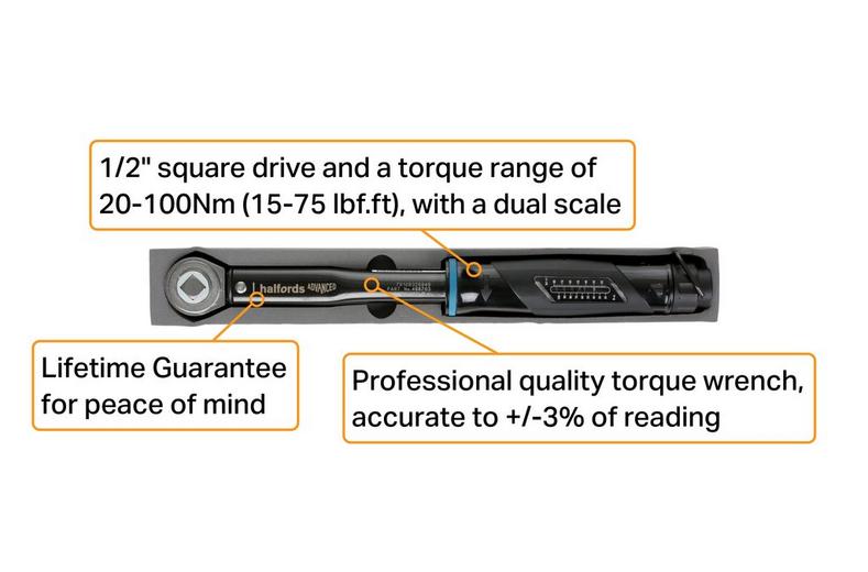 Halfords Advanced Torque Wrench Model 100 Halfords Advanced Torque Wrench Model 100