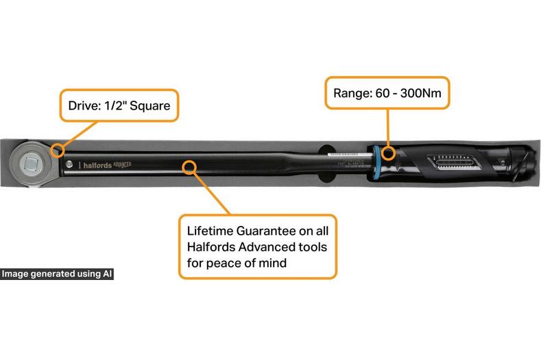 Halfords Advanced Torque Wrench Model 300 Halfords Advanced Torque Wrench Model 300