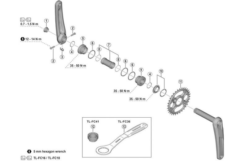 Shimano TL-FC41 Adapter Installation Tool Shimano TL-FC41 Adapter Installation Tool
