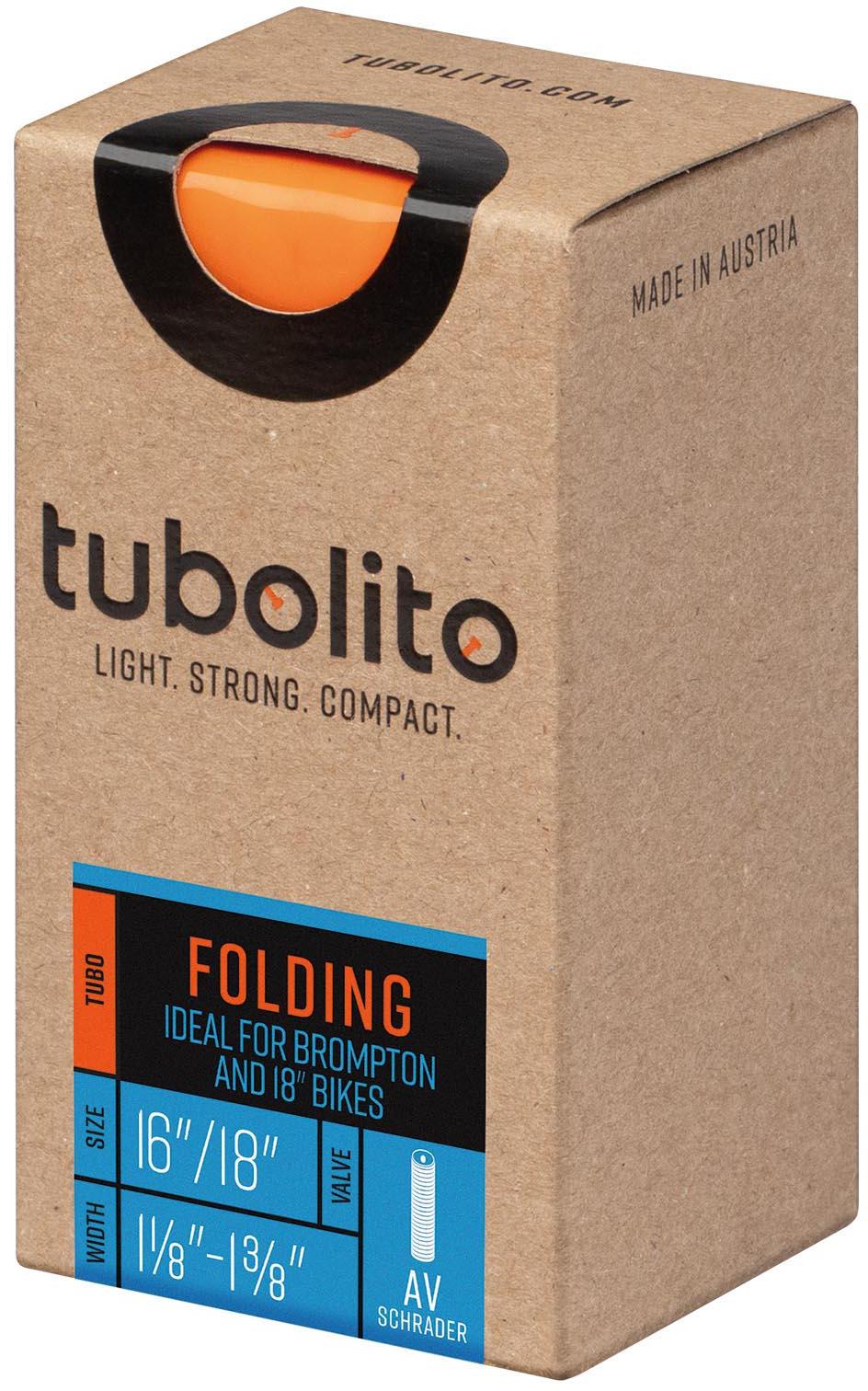 Halfords Tubolito Tubo Folding Bike 16/18 inch Tube, Schrader Valve | Pricematch, Extra 8% off for BC Members, Free Bike Health Check, Cycle2Work Scheme & 0% APR Finance.