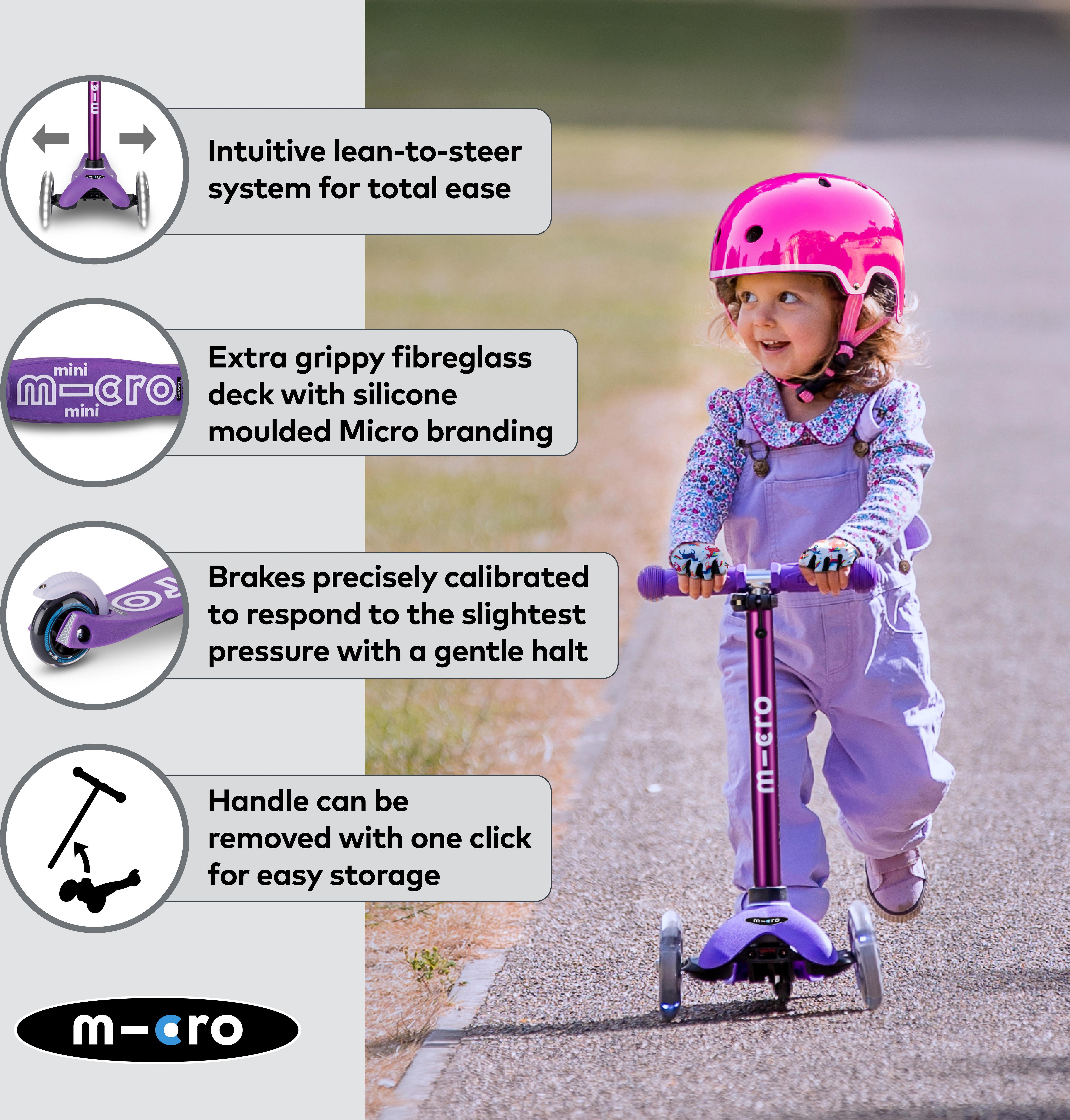 Mini Micro Deluxe LED Purple: 2 Years +