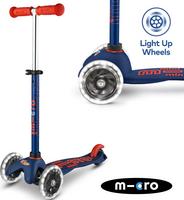 Halfords Mini Micro Deluxe Led Wheels Navy Kids Scooter | Extra 8% off for BC Members