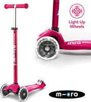 Halfords Maxi Micro Deluxe Led Wheels Pink Kids Scooter | Extra 8% off for BC Members