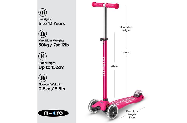 Maxi Micro Deluxe LED Scooter: 5 Years + Maxi Micro Deluxe LED Scooter: 5 Years +