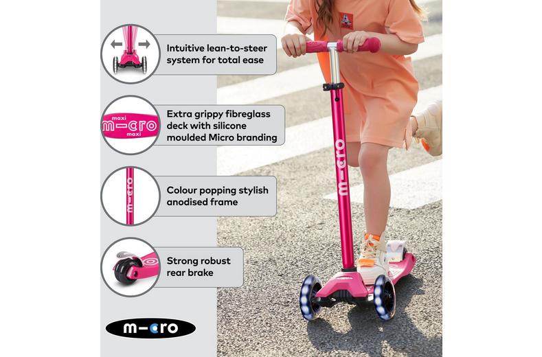 Maxi Micro Deluxe LED Scooter: 5 Years + Maxi Micro Deluxe LED Scooter: 5 Years +