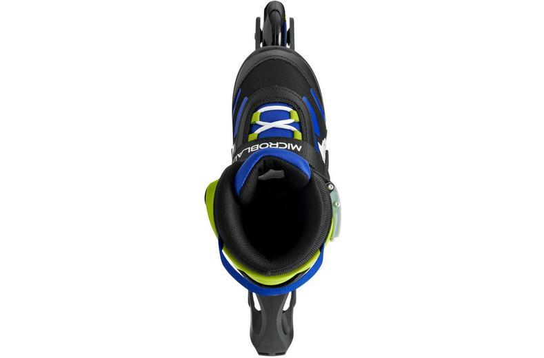 Rollerblade Microblade Adjustable Kids Inline Skates - Black/Blue, UK 10J-UK 13J Rollerblade Microblade Adjustable Kids Inline Skates - Black/Blue, UK 10J-UK 13J