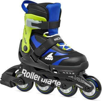 Rollerblade Microblade Adjustable Kids Inline Skates - Black/Blue, UK 1-4