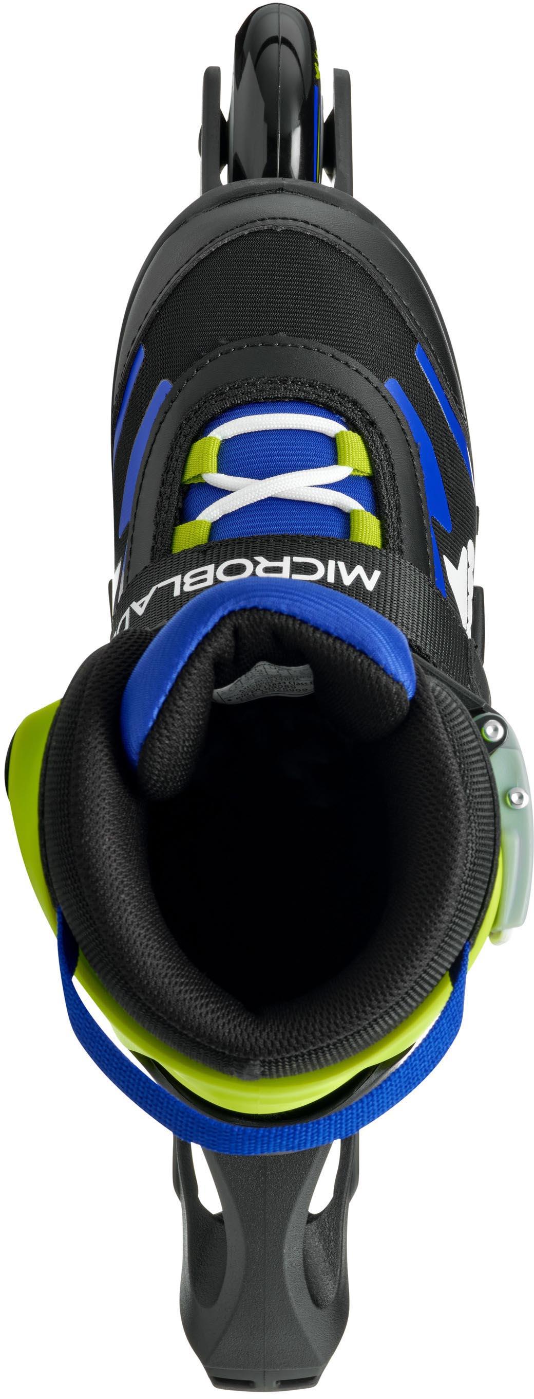 Rollerblade Microblade Adjustable Kids Inline Skates - Black/Blue, UK 1-4