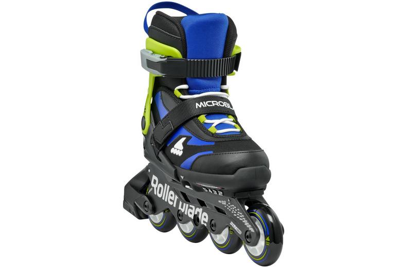 Rollerblade Microblade Adjustable Kids Inline Skates - Black/Blue, UK 4-7 Rollerblade Microblade Adjustable Kids Inline Skates - Black/Blue, UK 4-7
