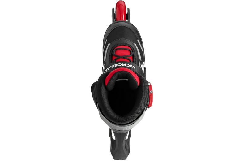 Rollerblade Microblade Adjustable Kids Inline Skates - Black/Red, UK 10J-UK 13J Rollerblade Microblade Adjustable Kids Inline Skates - Black/Red, UK 10J-UK 13J