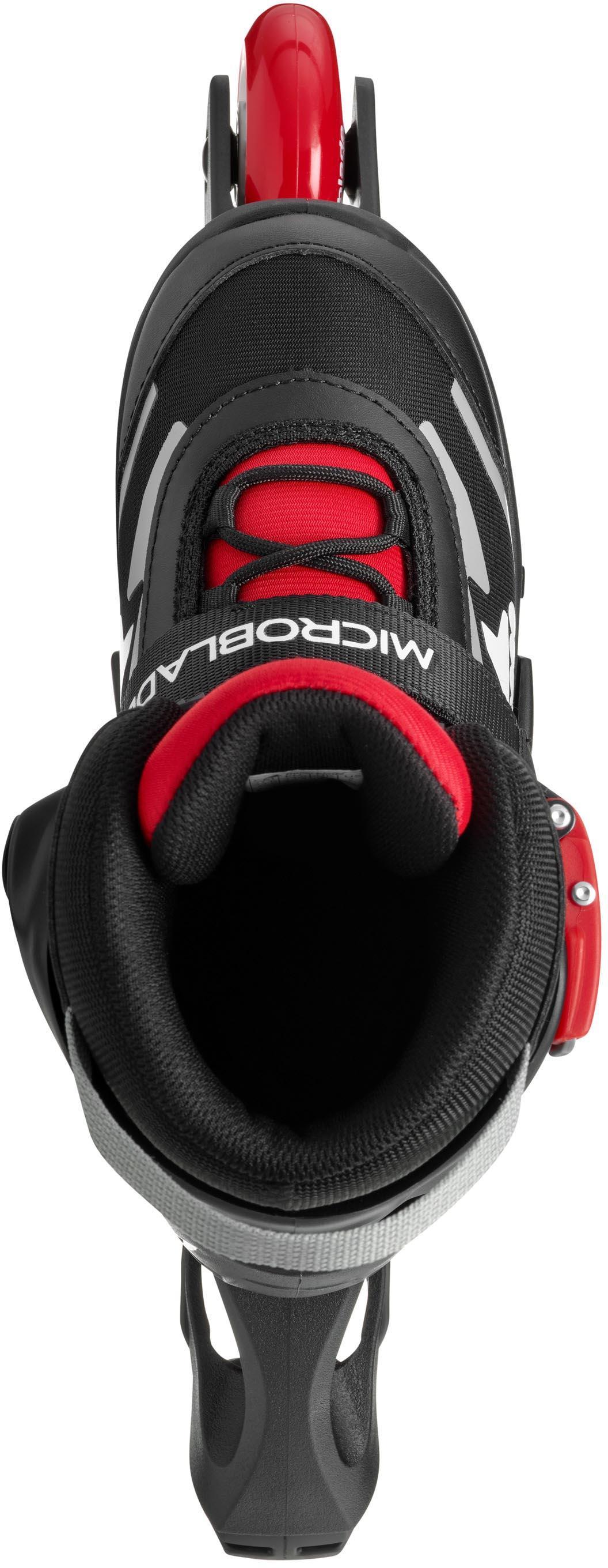Rollerblade Microblade Adjustable Kids Inline Skates - Black/Red, UK 1-4