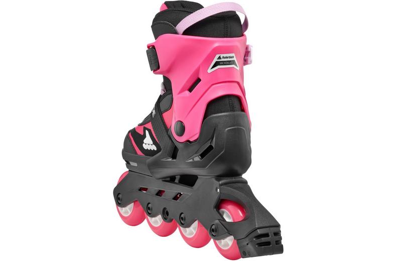Rollerblade Microblade Adjustable Kids Inline Skates - Black/Pink, UK 1-4 Rollerblade Microblade Adjustable Kids Inline Skates - Black/Pink, UK 1-4