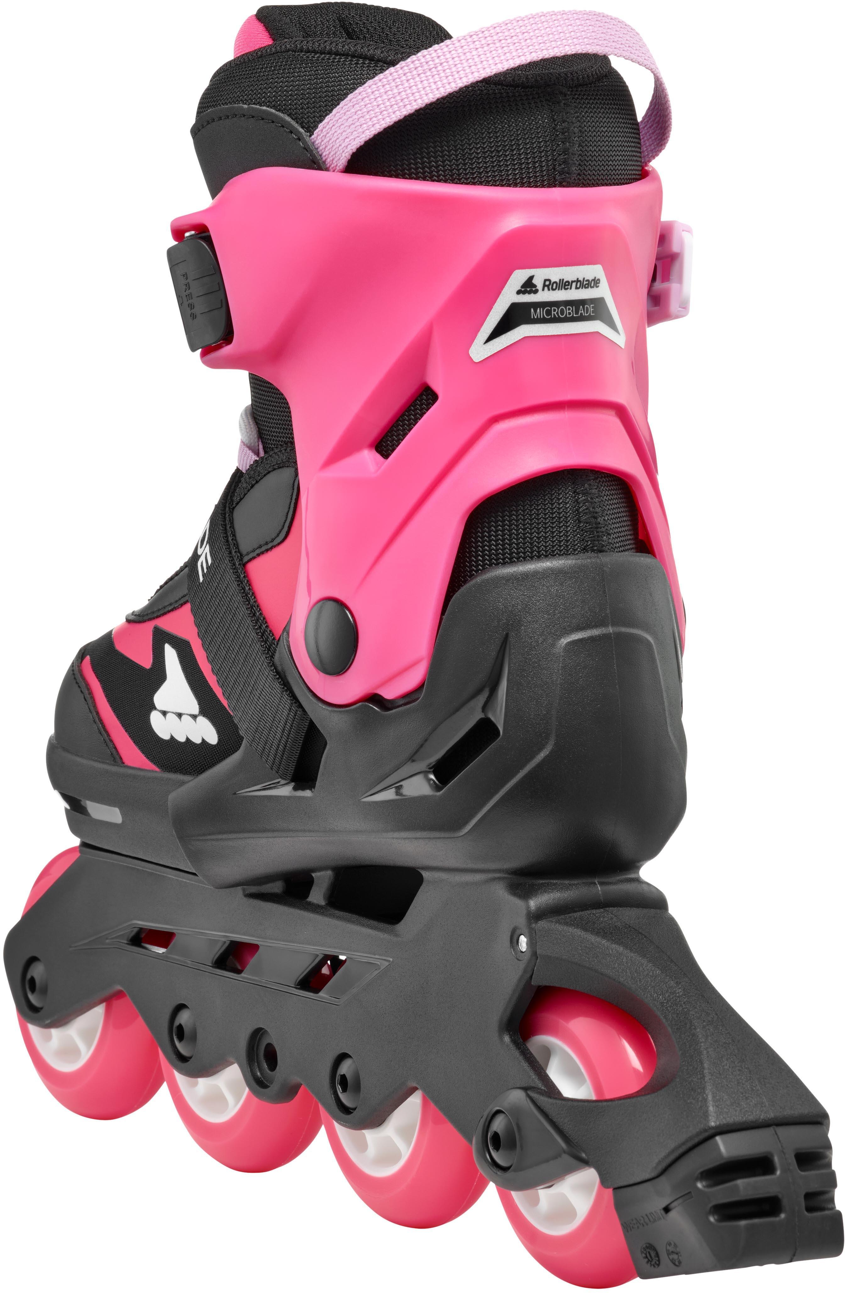 Rollerblade Microblade Adjustable Kids Inline Skates - Black/Pink, UK 4-7