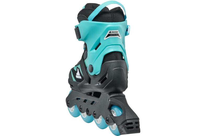 Rollerblade Microblade Adjustable Kids Inline Skates - Black/Light Blue, UK 10J-UK 13J Rollerblade Microblade Adjustable Kids Inline Skates - Black/Light Blue, UK 10J-UK 13J