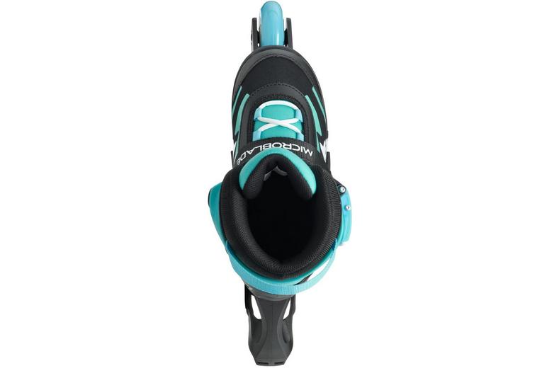 Rollerblade Microblade Adjustable Kids Inline Skates - Black/Light Blue, UK 10J-UK 13J Rollerblade Microblade Adjustable Kids Inline Skates - Black/Light Blue, UK 10J-UK 13J