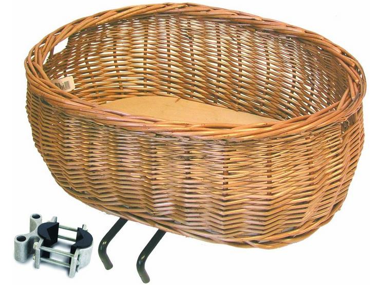Basil Pluto Wicker Front Dog Basket