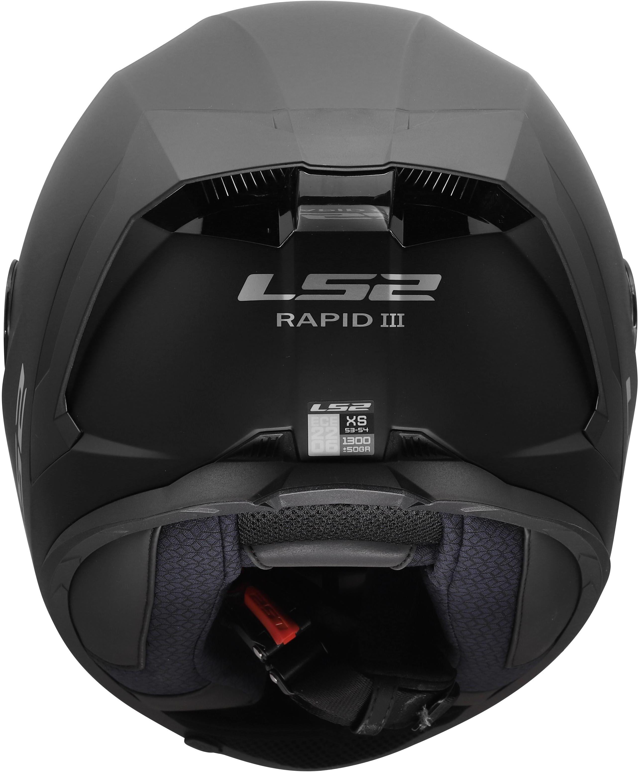 LS2 FF820 RAPID III SOLID MATT BLACK L