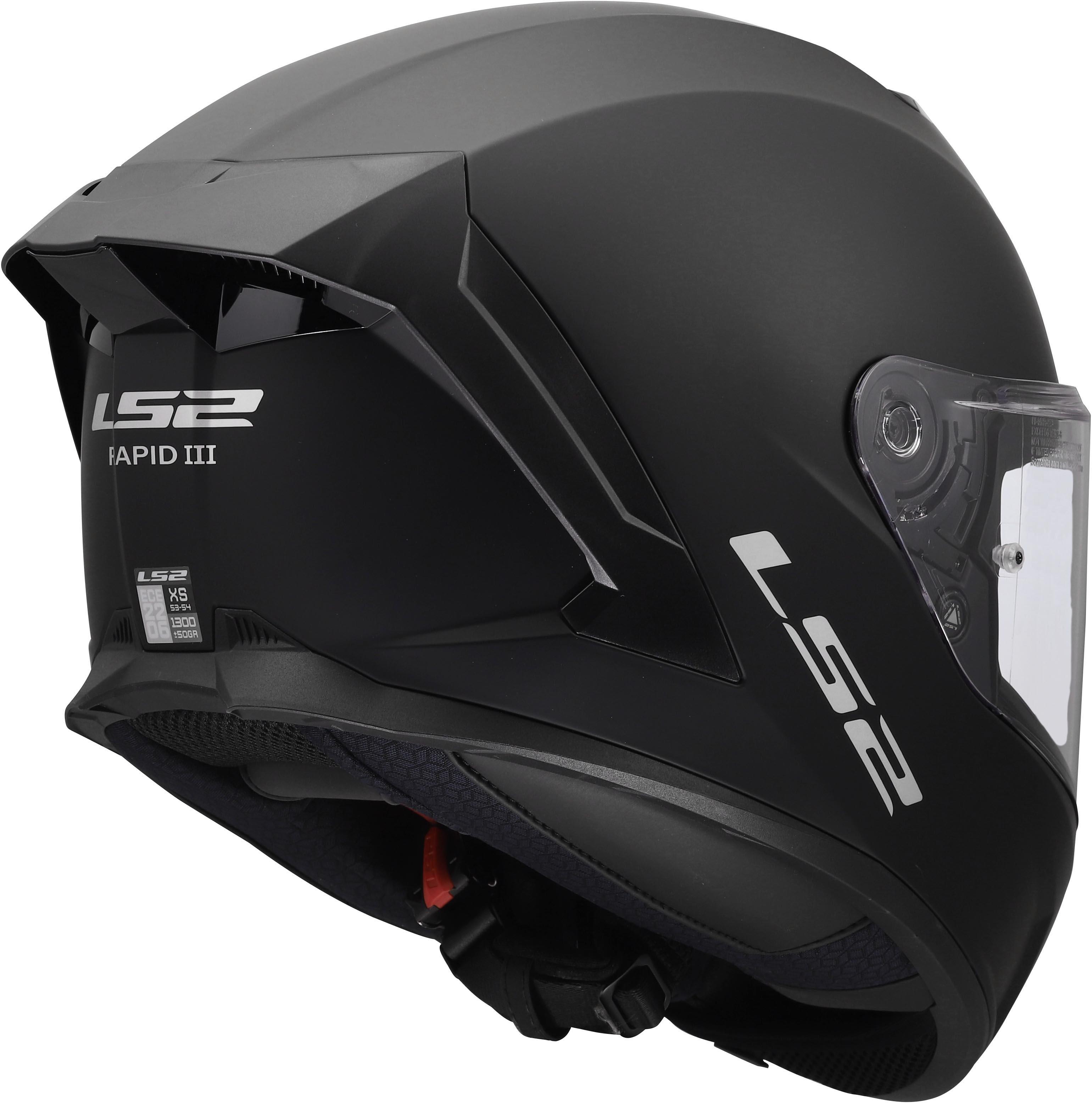 LS2 FF820 RAPID III SOLID MATT BLACK L