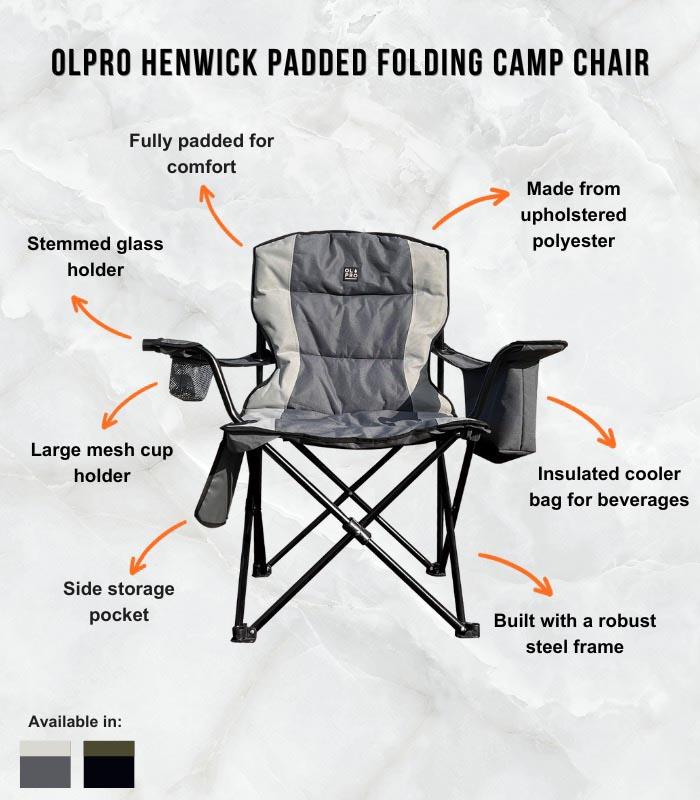Olpro Henwick Chair - Grey & Black