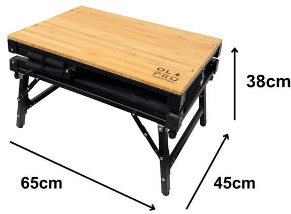 Olpro Bamboo Folding 3-In-1 Storage Kitchen Cupboard
