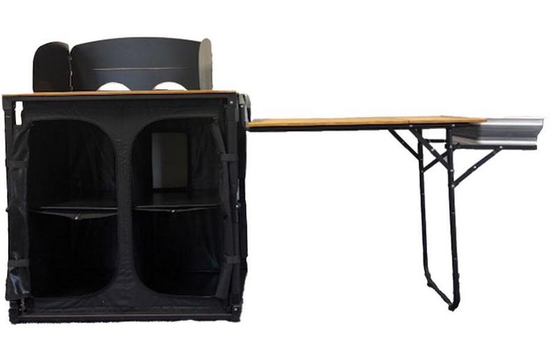 Olpro Camp Kitchen with side Table Olpro Camp Kitchen with side Table
