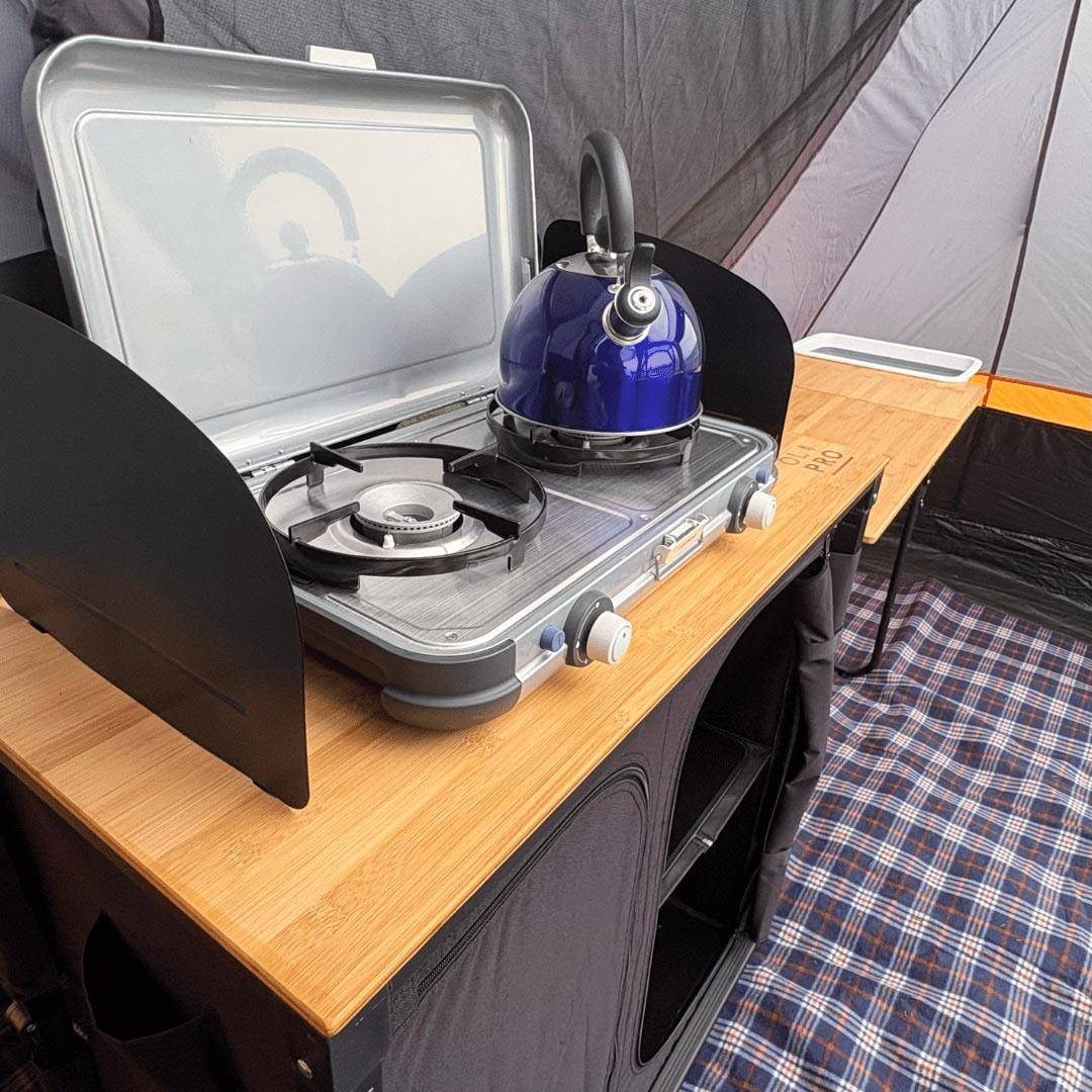 Olpro Camp Kitchen with side Table
