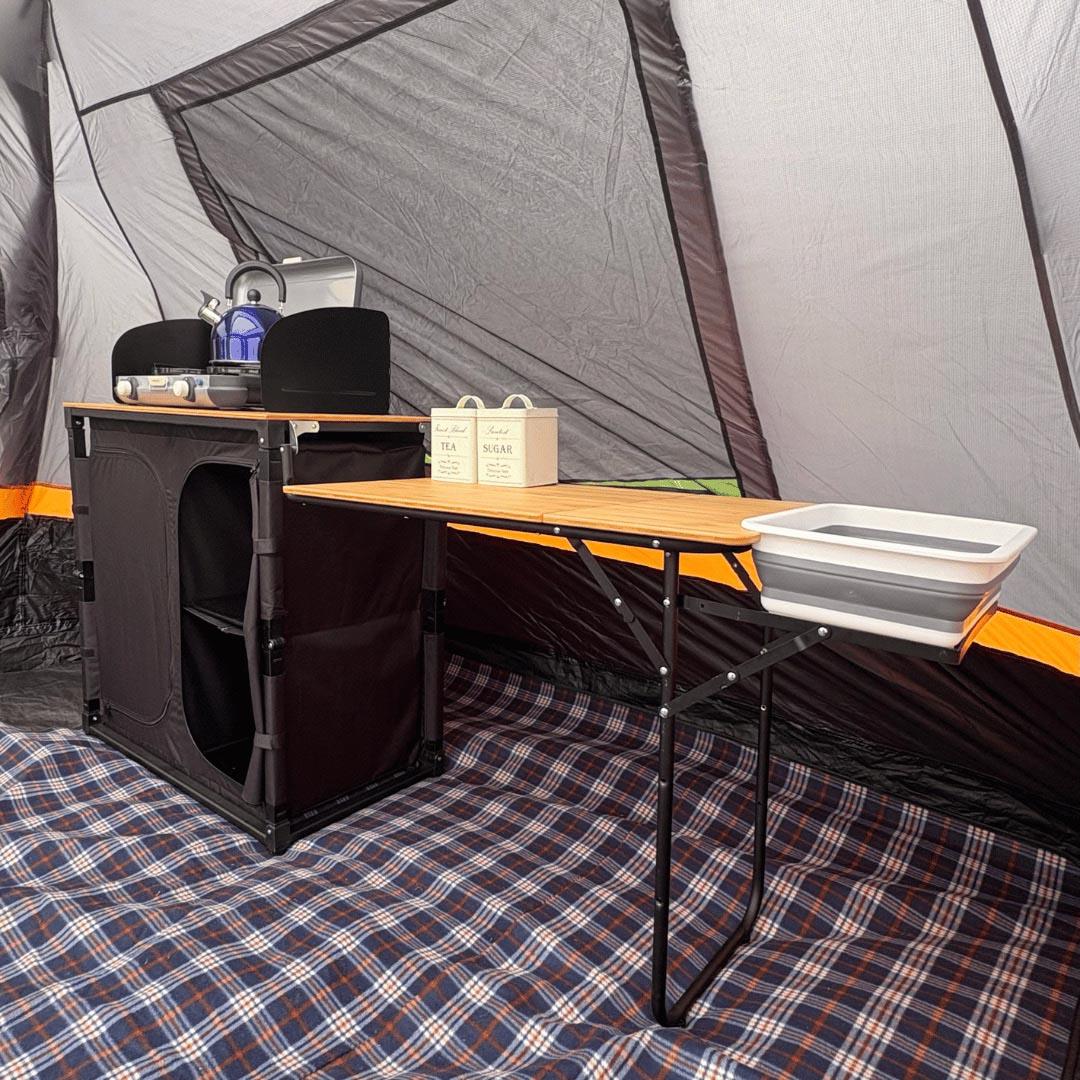 Olpro Camp Kitchen with side Table