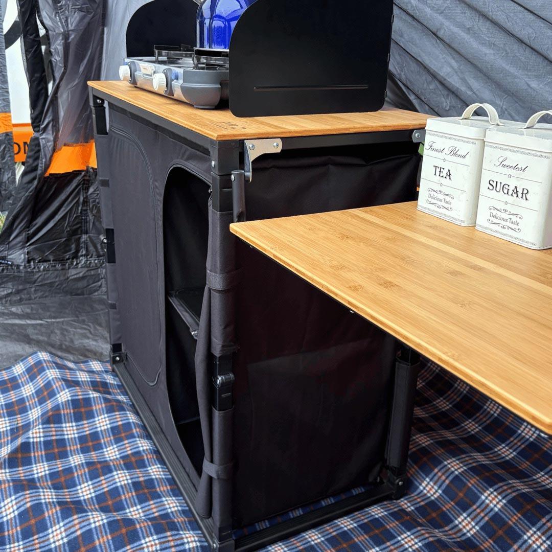 Olpro Camp Kitchen with side Table