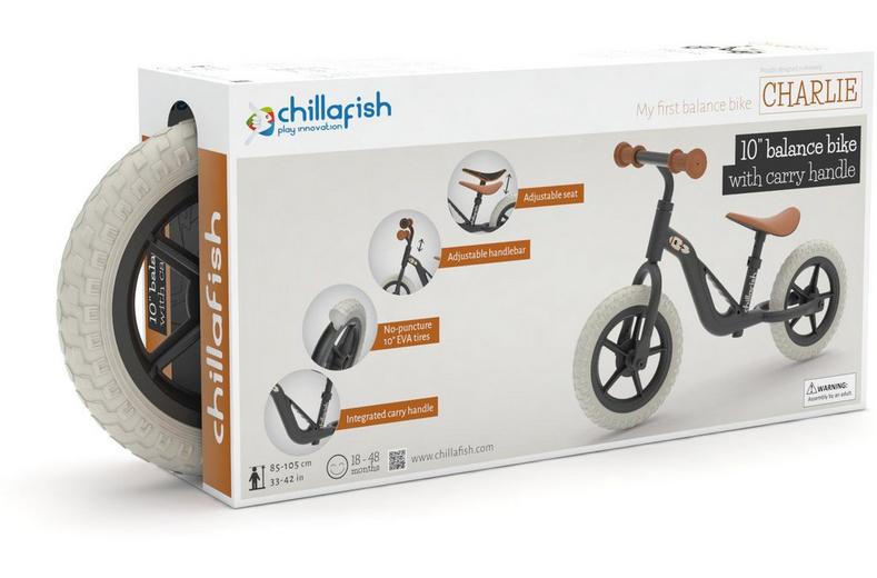Chillafish Charlie Balance Bike, Black - 10" Wheel Chillafish Charlie Balance Bike, Black - 10" Wheel