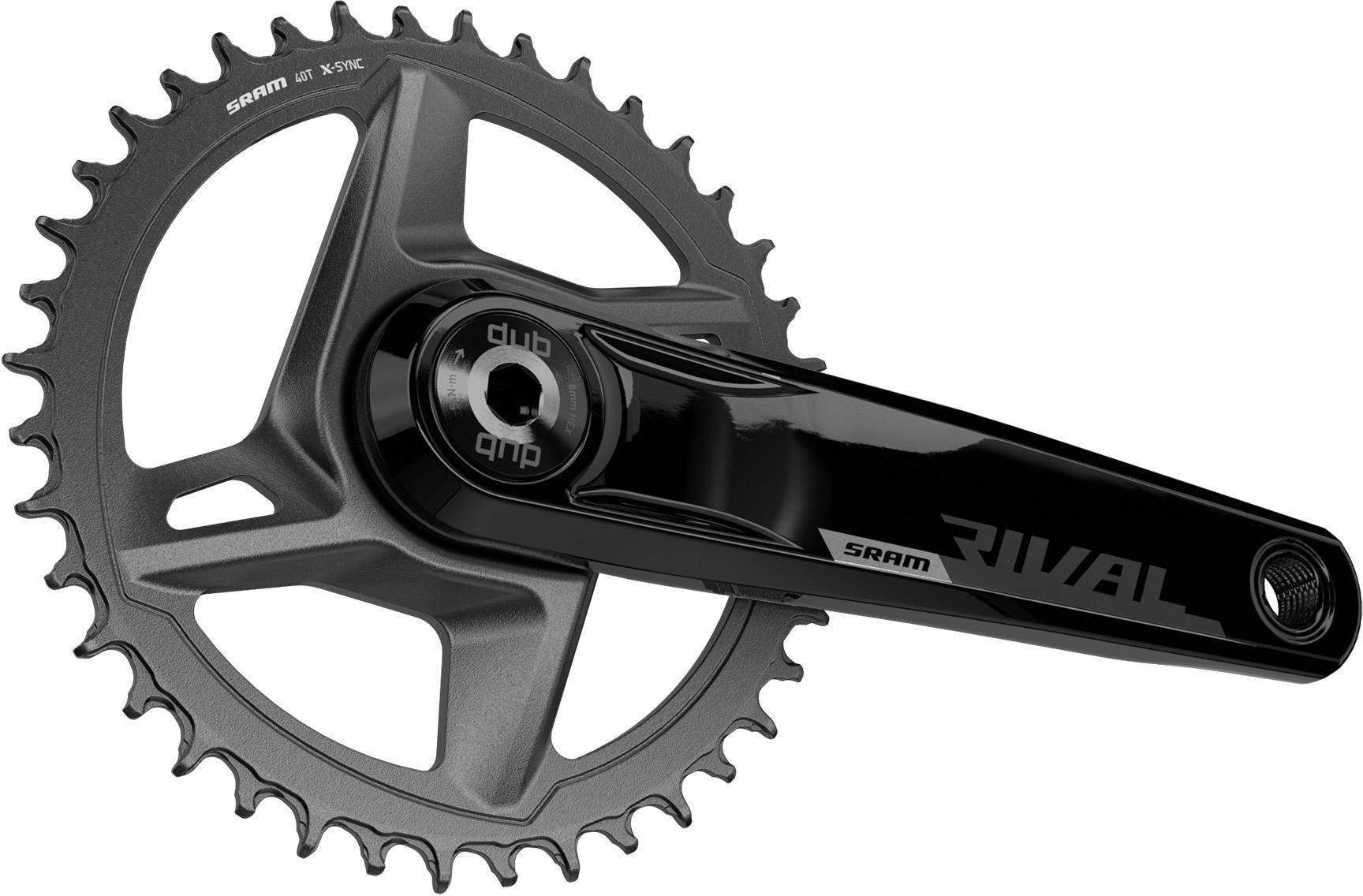 SRAM Rival 1 AXS DUB Wide 12 Speed Chainset 172.5mm 46T | Halfords UK